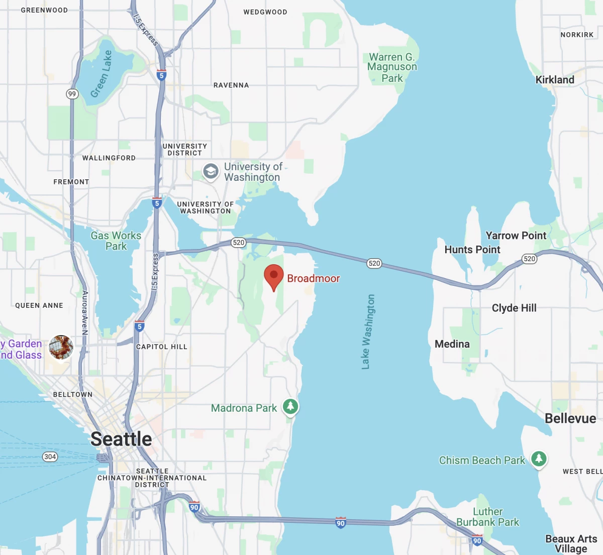 What Broadmoor –Seattle, Wa Offers:
